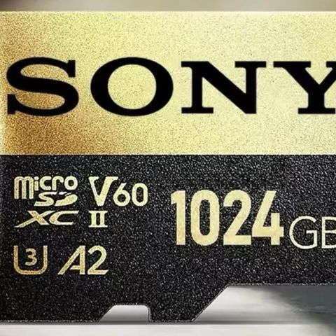 HELT NYTT SONY MICRO-SD MINNEKORT, 1024 GB