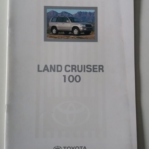 Toyota Land Cruiser 100 -brosjyre. (NORSK)