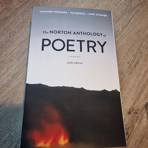 The norton anthology of poetry- sixth edition