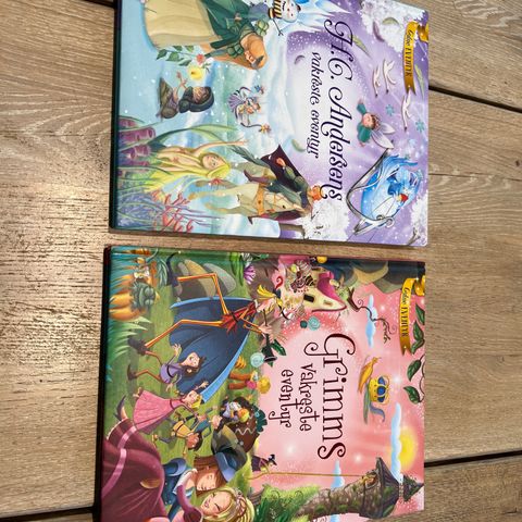 To spennende barnebøker! H.C Andersen & Grimms vakreste eventyr