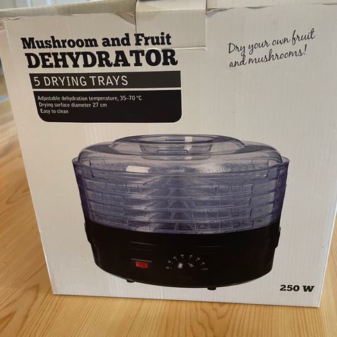 Dehydrator til sopp og frukt