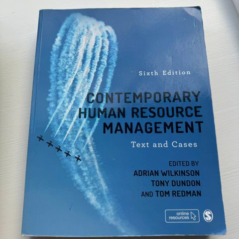 Contemporary human resource management