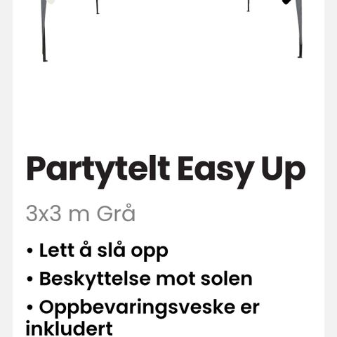 Parytelt tilsalgs.