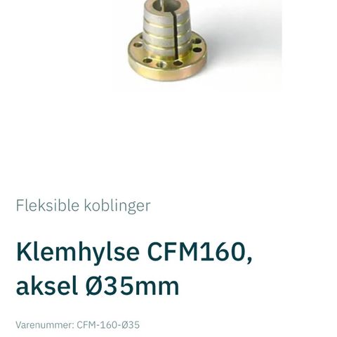 CENTAFLEX klemhylse