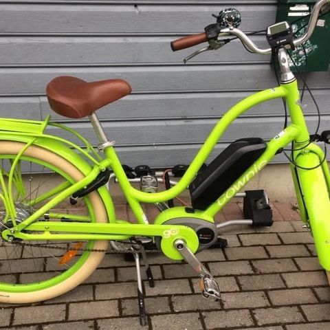 Lime grønn electra townie go 8 gir sykkelpikene pent brukt