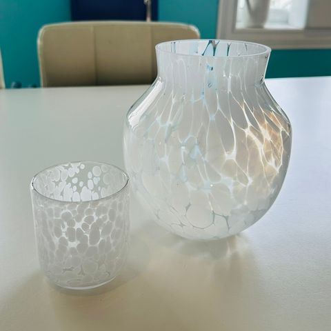 RESERVERT Vase med telysholder