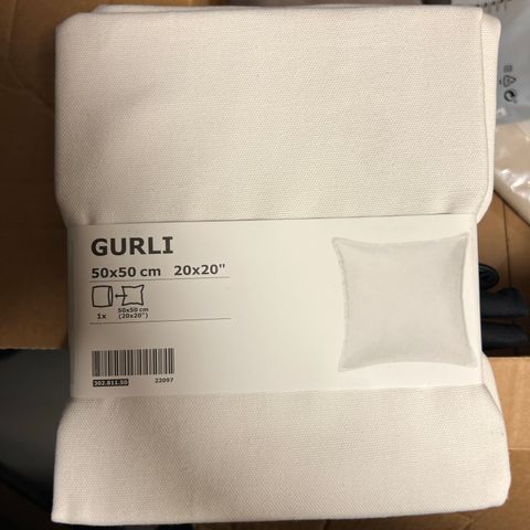 New unopened Gurli pillowcases  ivory