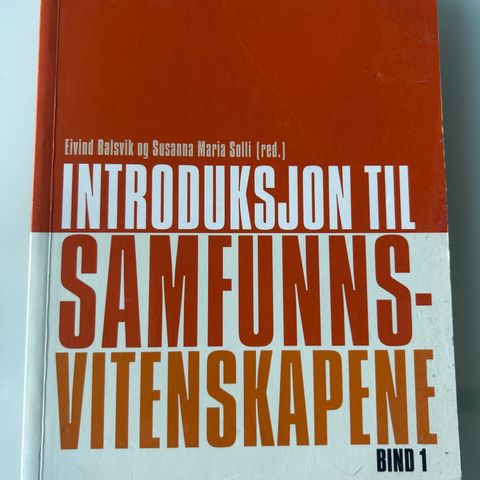 Introduksjon til samfunnsvitenskapene