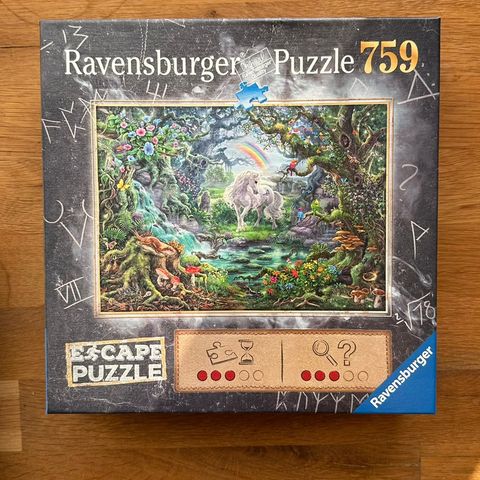 Puslespill 1000 brikker og mystery puzzle