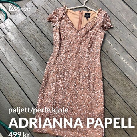 Adrianna Papell paljett/perlekjole