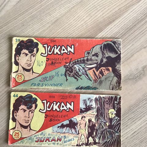 Jukan serieblad fra 1956, kr 50 pr stk.