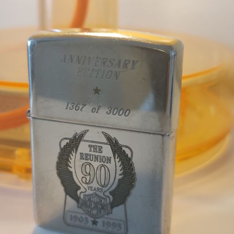 Zippo 90 years Harley Davidson 1903 - 1993 sjelden 1367 av 3000