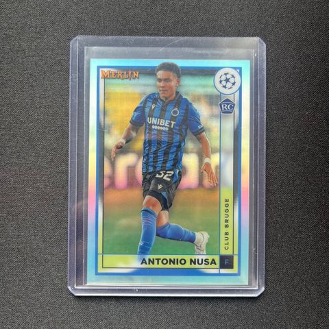 Antonio Nusa RC refractor brugge topps chrome 2023