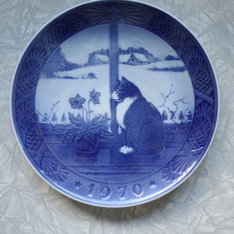 Veggplatter/ juleplatter / pyntetallerker fra Royal Copenhagen 1970-1977