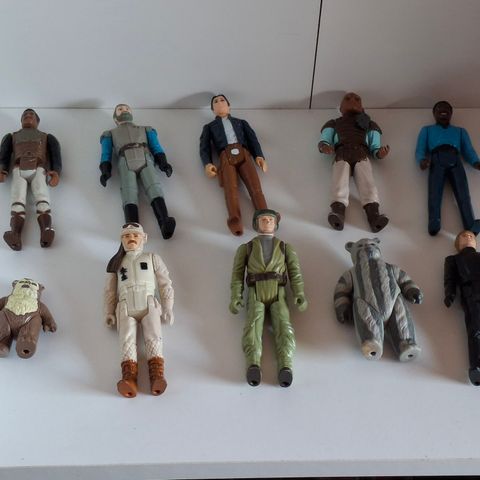 Orginale vintage star wars figurer fra 1977-85