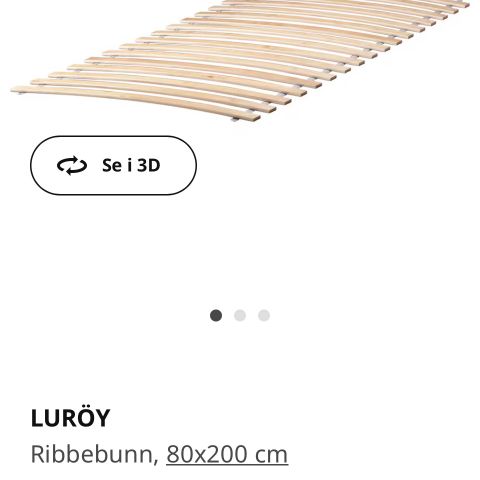 Luröy ribbebunn (80x200cm)