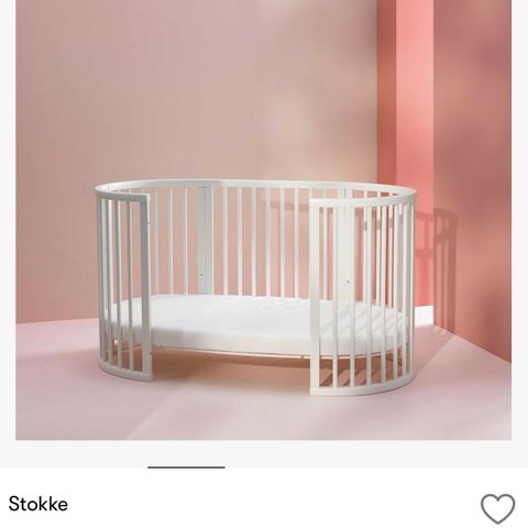 Stokke sleepi og junior seng hvit