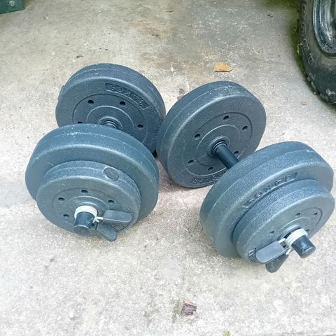 2x9kg hantler.