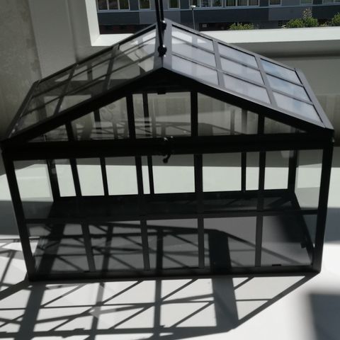 Mini drivhus i glass