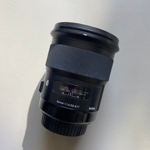 50mm f/1.4 Sigma Art EF-fatning