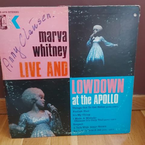 Marva Whitney – Live And Lowdown At The Apollo