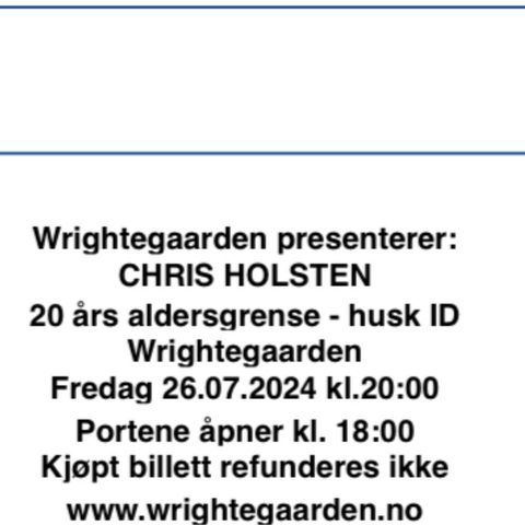 Chris Holsten på Wrightegaarden 26.7.24