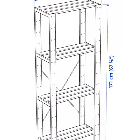 IKEA Henje hylle til bod