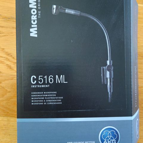 Kondenser clip-on mikrofon Akg C516ML med ekstra 3m kabel m/XLR