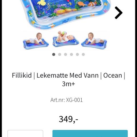 Lekematte med vann