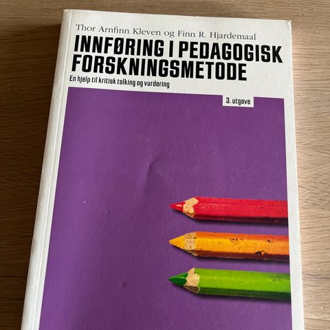 Innføring i pedagogisk forskningsmetode