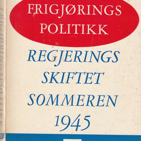 Thomas Chr. Wyller  Frigjørings politikk Regjerings skiftet sommeren 1945