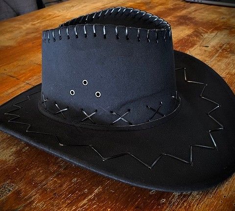 Nye Cowboy hatter / Cowgirl / Festival hatter /Kostyme / Svart/Brun