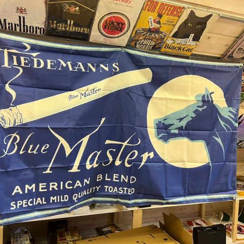 Tiedemann’s Blue Master: Dekor Flagg For Innvendig Bruk 85X150 cm. Bar, Man Cave