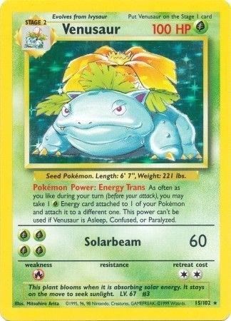 Pokemon venusaur base set