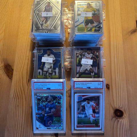 Fotballkort | Mystery packs | PSA, nummerert, gradert m.m | 50kort 100kr