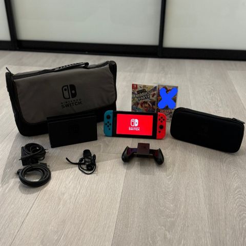 Nintendo Switch + 2 Spill og Carry Bag