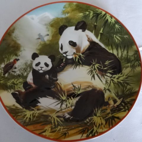 Platte med pandaer fra World Wildlife Fund, Villeroy & Boch