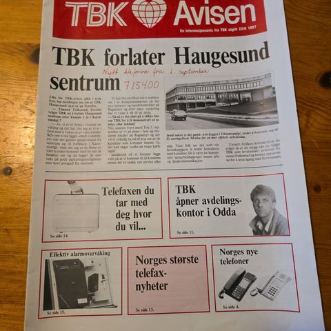 TBK Avisen 22/6 1987