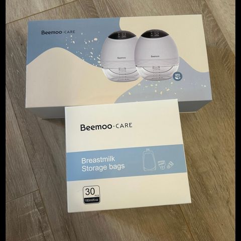 Beemoo-care brystpumpe med oppbevaringsposer