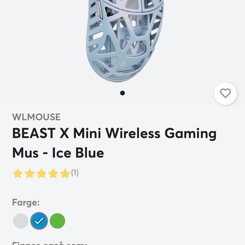 Wlmouse beast x mini ice blue 8k sensor