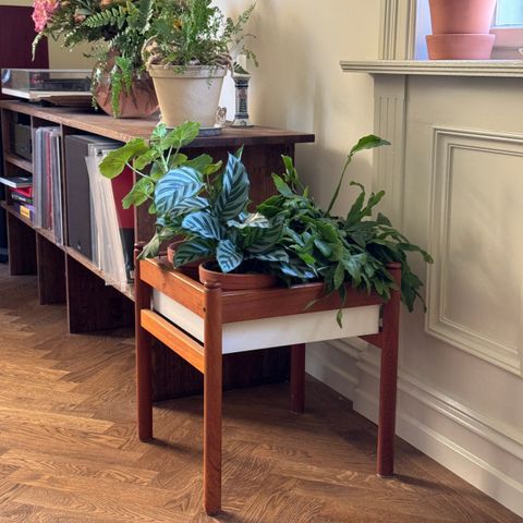 Mid century teak planter / blomster bord