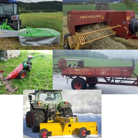 Diverse brukt landbruksutstyr