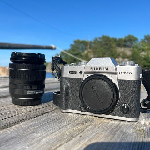 Fujifilm x-t20 med Fujinon XF 18-55mm