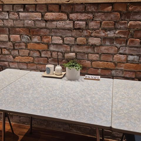 Stort respatex bord med 2 klaffer - retro - vintage