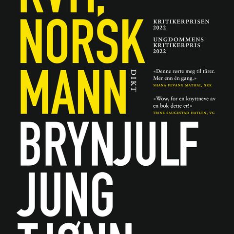 Innbundet bok: Kvit, norsk mann (Brynjulf Jung Tjønn)