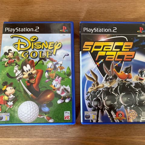 Disney Golf + Space Race (PS2) selges samlet!