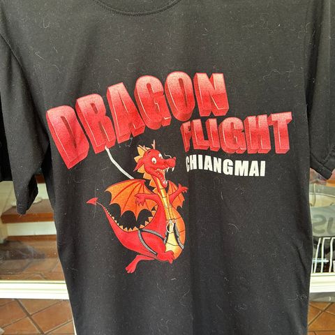 Kul Dragon flight t-skjorte