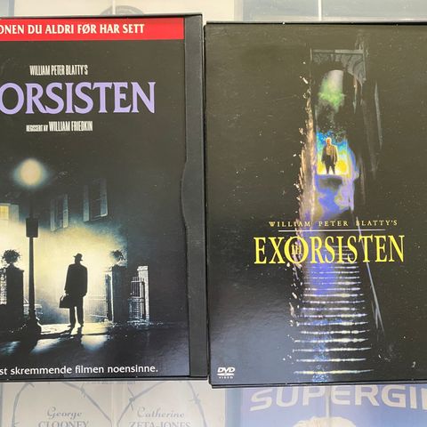 EXORSISTEN 3 + EXORSISTEN PÅ DVD, SELGES SAMLET FOR 120,-.