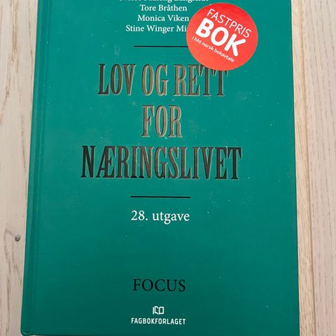 Lov og rett for næringslivet 28. utgave