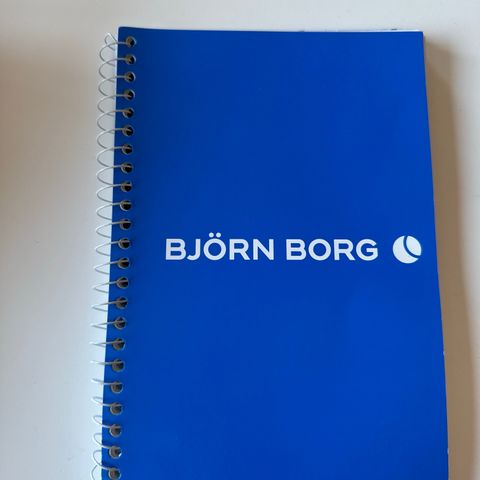 Bjørn Borg ubrukt notatblokk